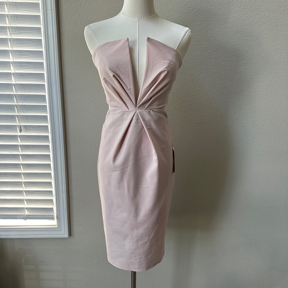 NWT Tobi Into The Night Strapless Dress in Blush - Picture 2 of 10